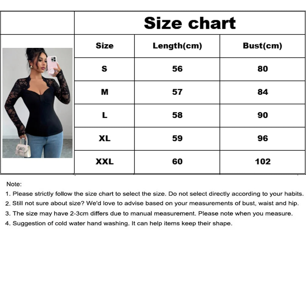 Camiseta encaje manga larga colección 2026