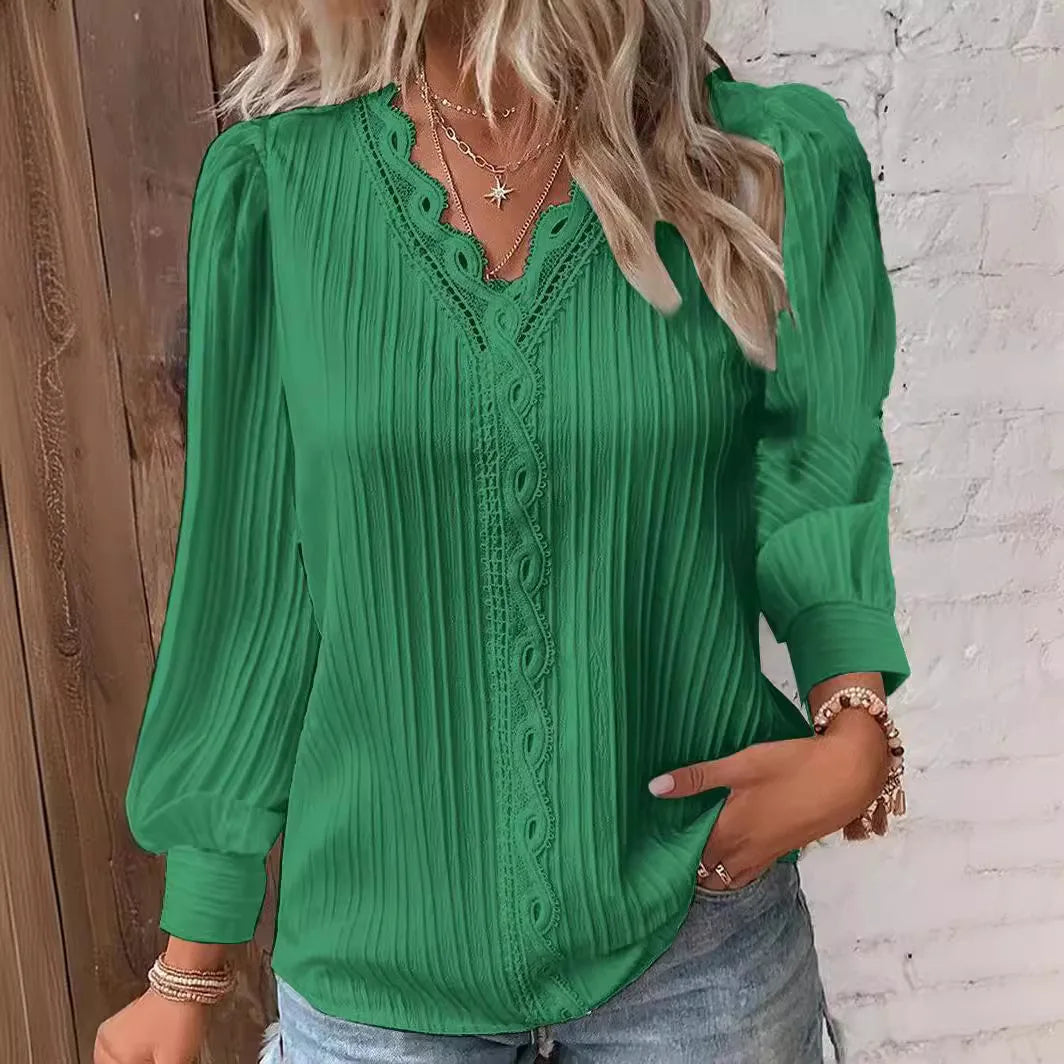 Blusa Cuello En V - Colección 2026
