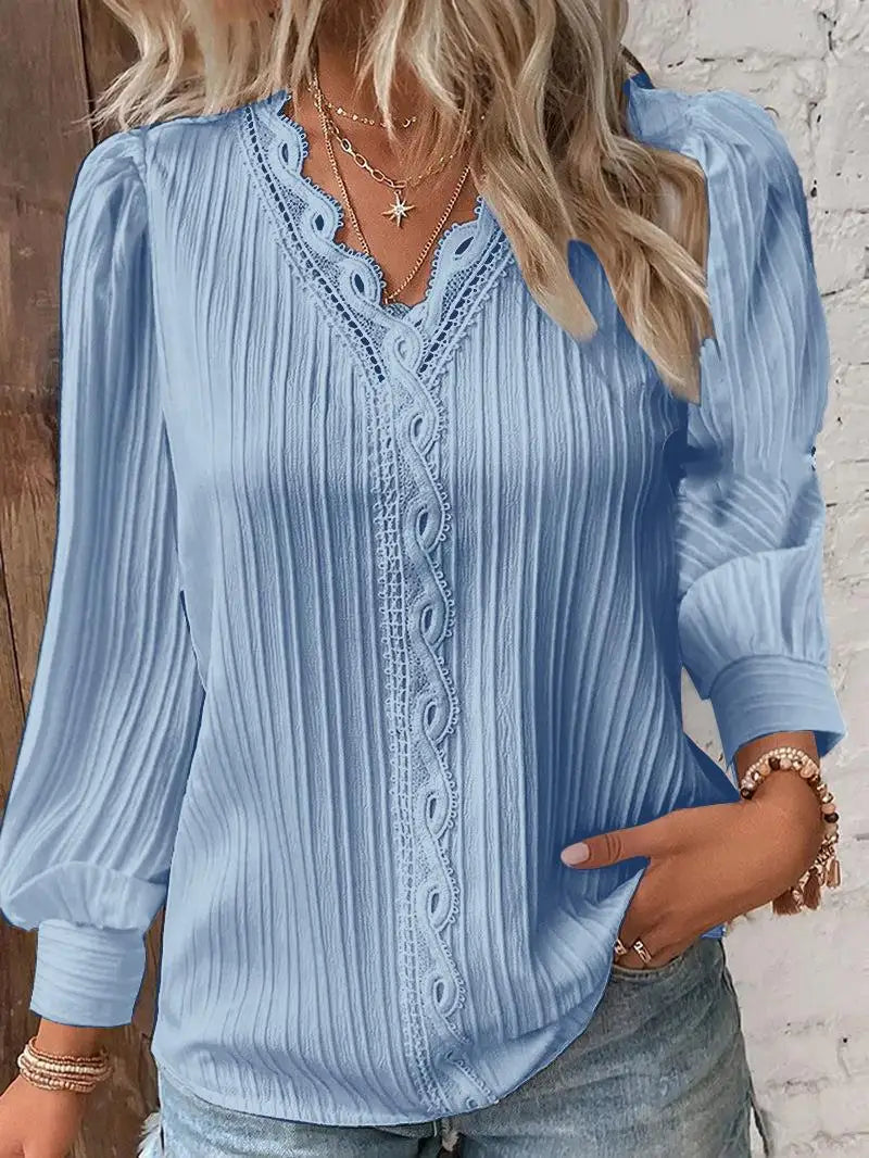 Blusa Cuello En V - Colección 2026