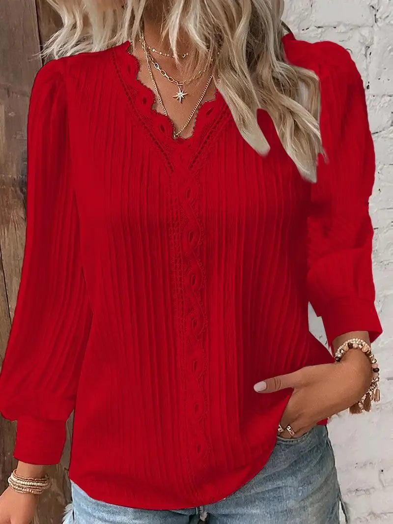 Blusa Cuello En V - Colección 2026