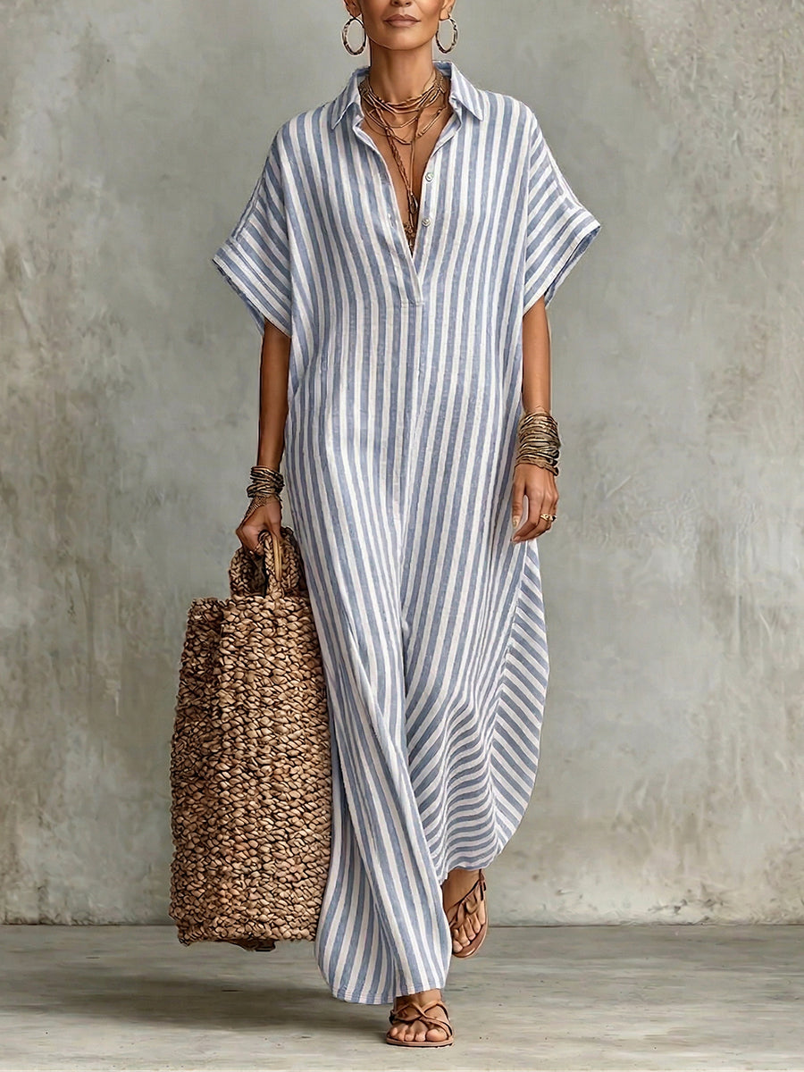 Vestido Minimal Rayado - Colección 2026