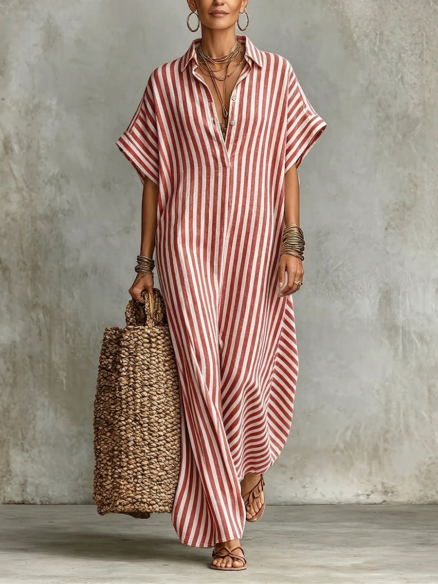 Vestido Minimal Rayado - Colección 2026